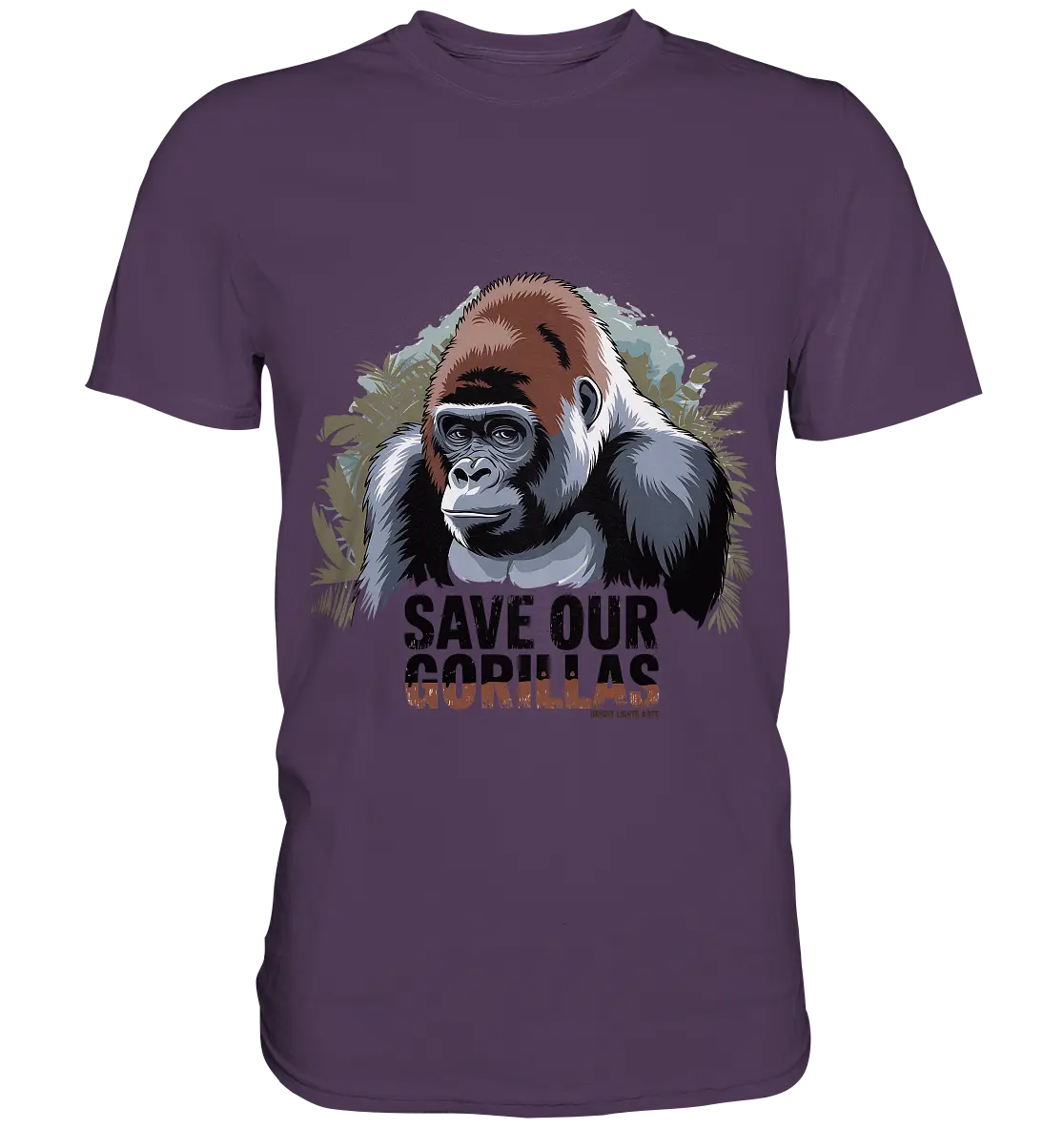 Starker Gorilla – Für den Schutz der Natur - Premium Shirt Bright Lights Arts