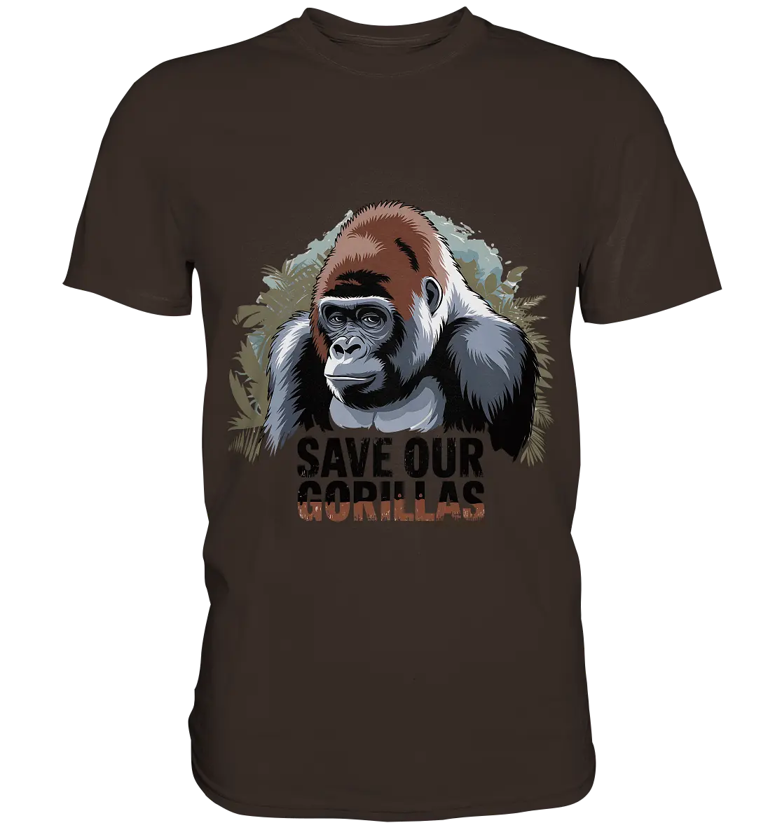 Starker Gorilla – Für den Schutz der Natur - Premium Shirt Bright Lights Arts