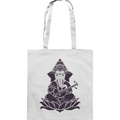 Stilisierte Ganesha-Meditation – Göttliche Harmonie - Baumwolltasche Bright Lights Arts