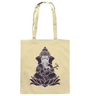 Stilisierte Ganesha-Meditation – Göttliche Harmonie - Baumwolltasche Bright Lights Arts