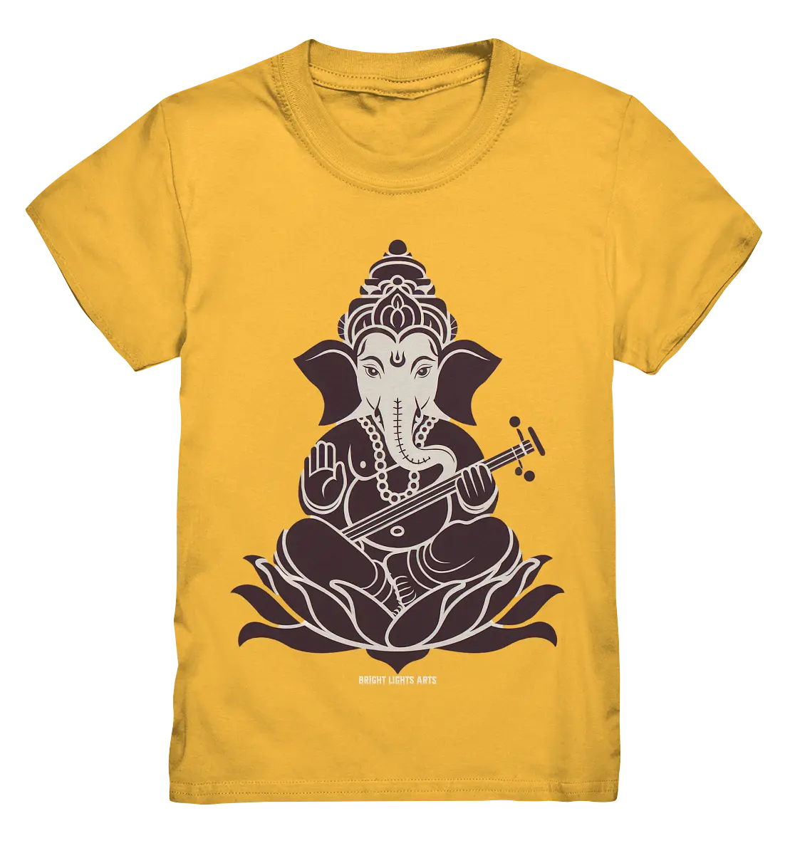 Stilisierte Ganesha-Meditation – Göttliche Harmonie - Kids Premium Shirt Bright Lights Arts