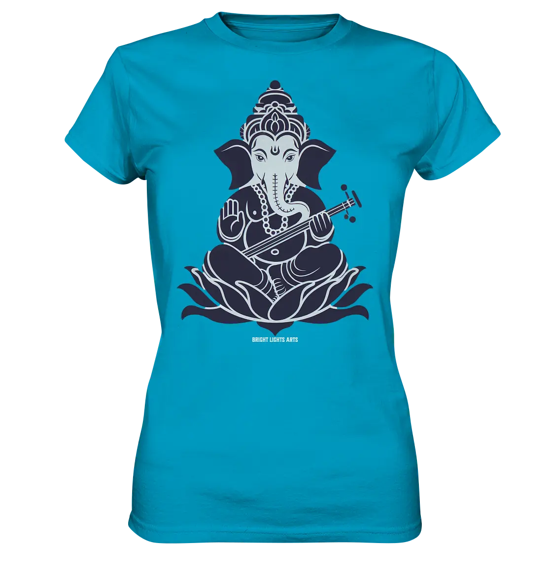 Stilisierte Ganesha-Meditation – Göttliche Harmonie - Ladies Premium Shirt Bright Lights Arts