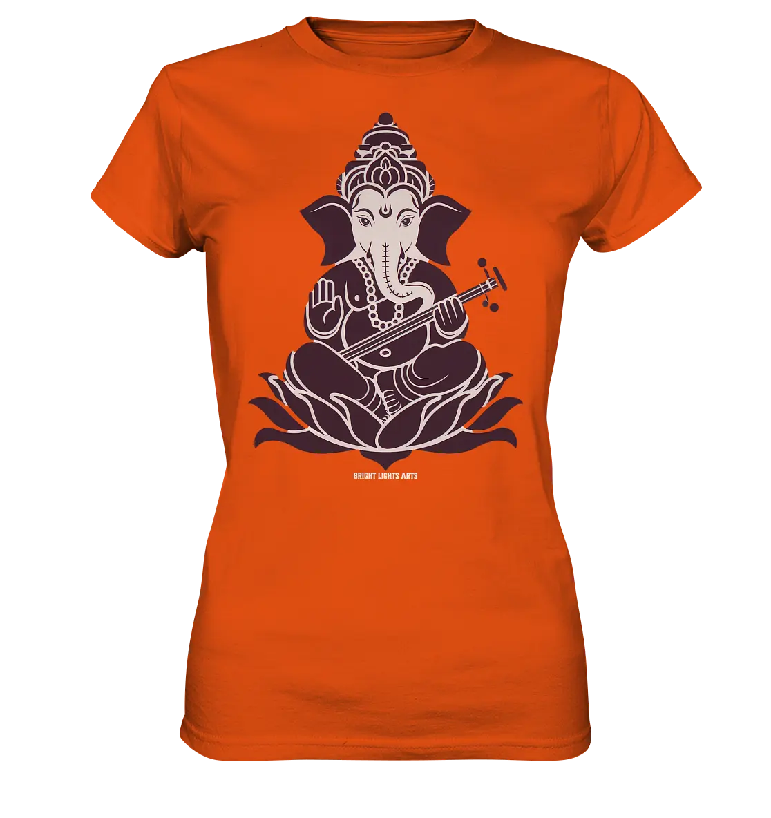 Stilisierte Ganesha-Meditation – Göttliche Harmonie - Ladies Premium Shirt Bright Lights Arts