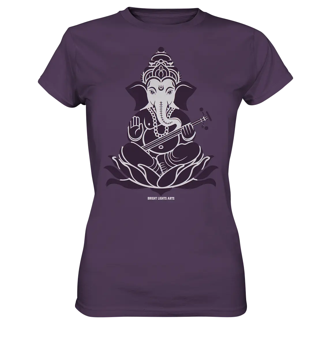 Stilisierte Ganesha-Meditation – Göttliche Harmonie - Ladies Premium Shirt Bright Lights Arts