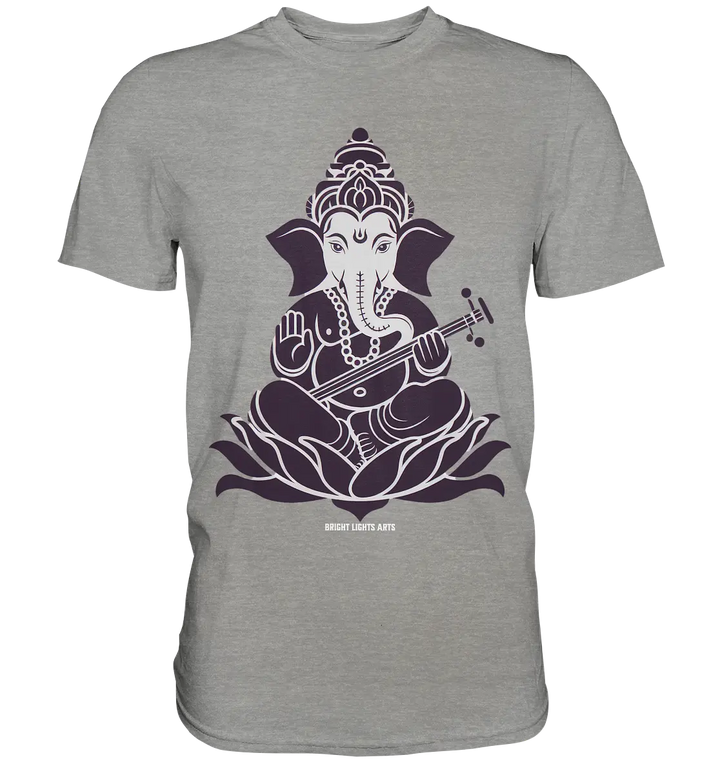 Stilisierte Ganesha-Meditation – Göttliche Harmonie - Premium Shirt Bright Lights Arts