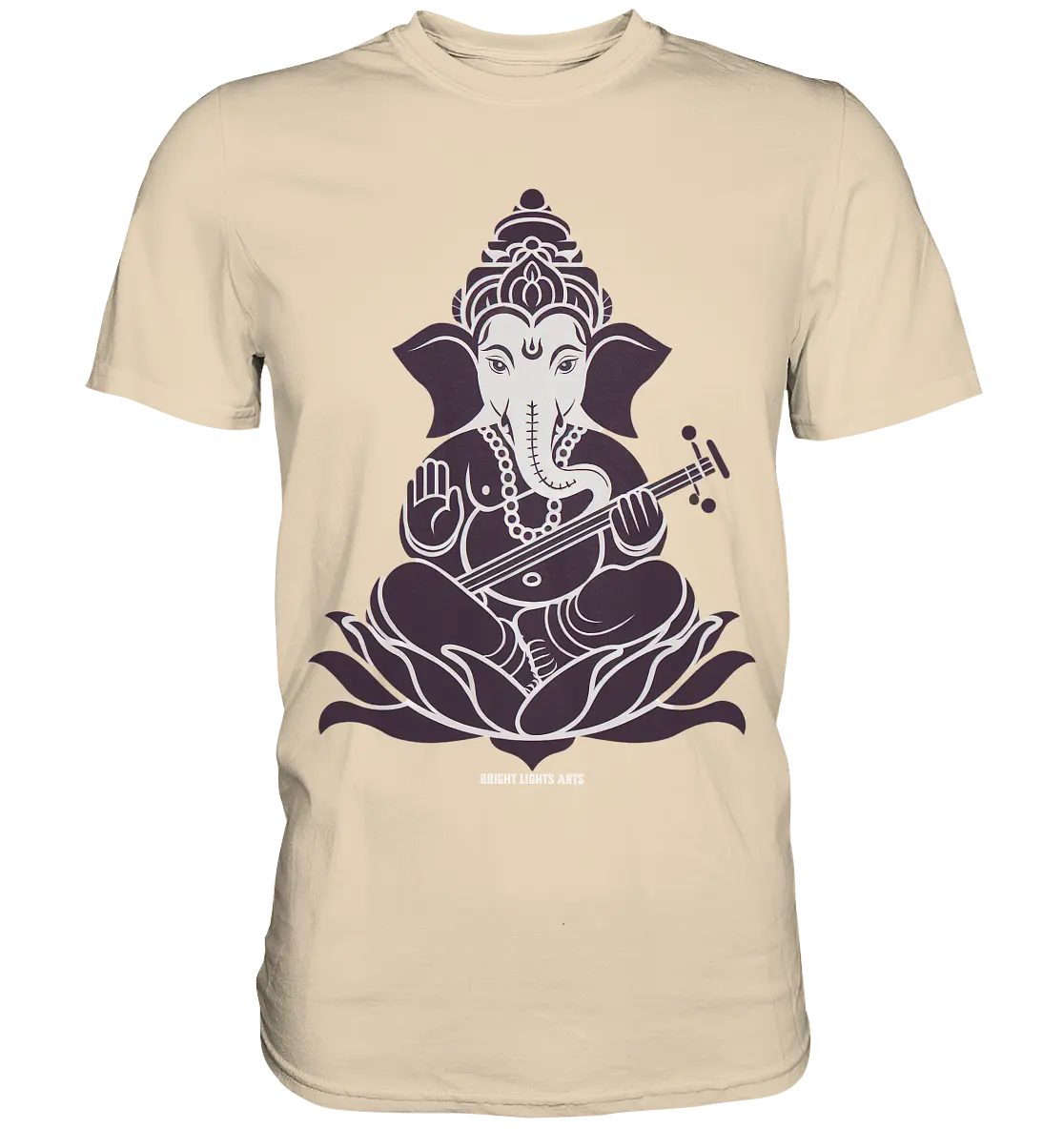 Stilisierte Ganesha-Meditation – Göttliche Harmonie - Premium Shirt Bright Lights Arts