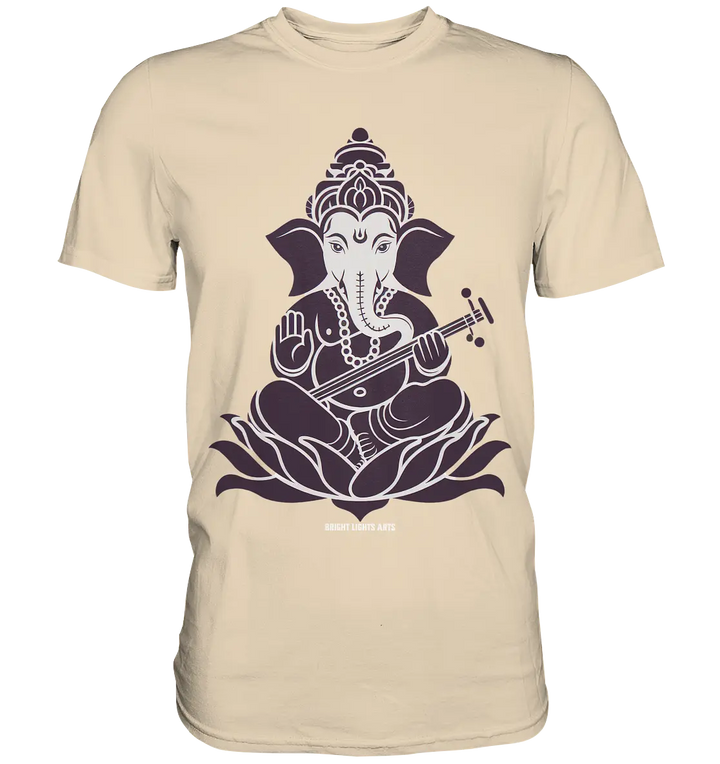 Stilisierte Ganesha-Meditation – Göttliche Harmonie - Premium Shirt Bright Lights Arts