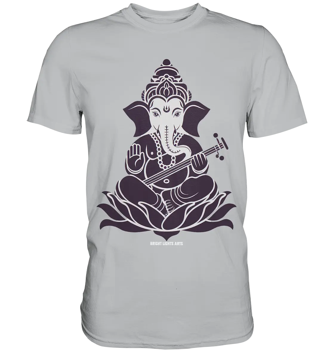 Stilisierte Ganesha-Meditation – Göttliche Harmonie - Premium Shirt Bright Lights Arts