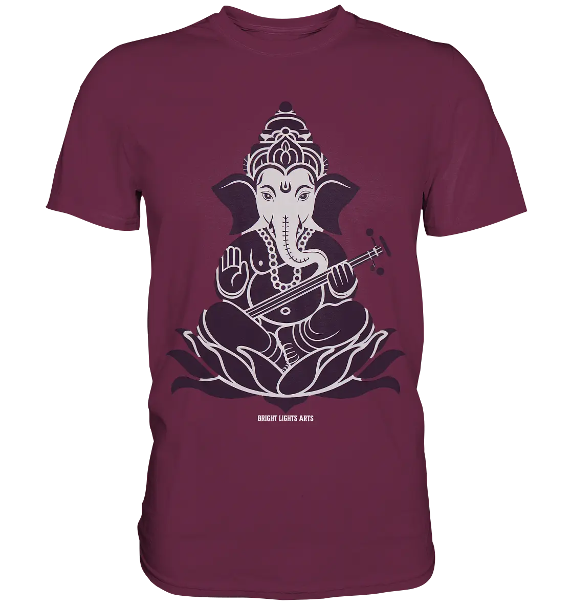 Stilisierte Ganesha-Meditation – Göttliche Harmonie - Premium Shirt Bright Lights Arts