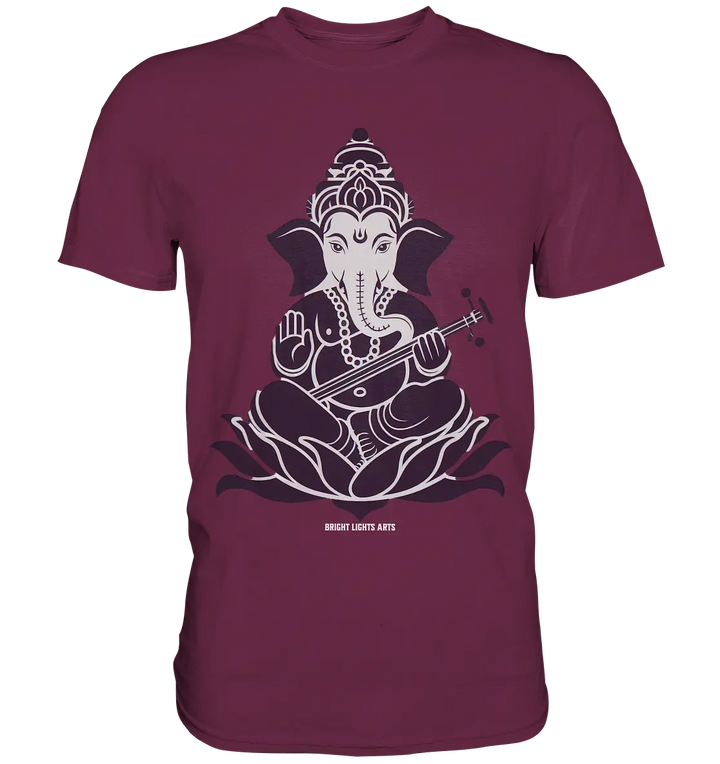 Stilisierte Ganesha-Meditation – Göttliche Harmonie - Premium Shirt Bright Lights Arts