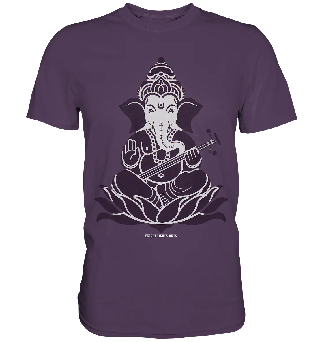Stilisierte Ganesha-Meditation – Göttliche Harmonie - Premium Shirt Bright Lights Arts