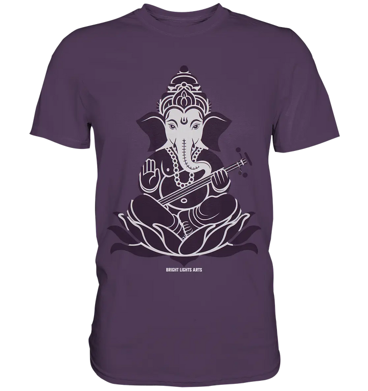 Stilisierte Ganesha-Meditation – Göttliche Harmonie - Premium Shirt Bright Lights Arts