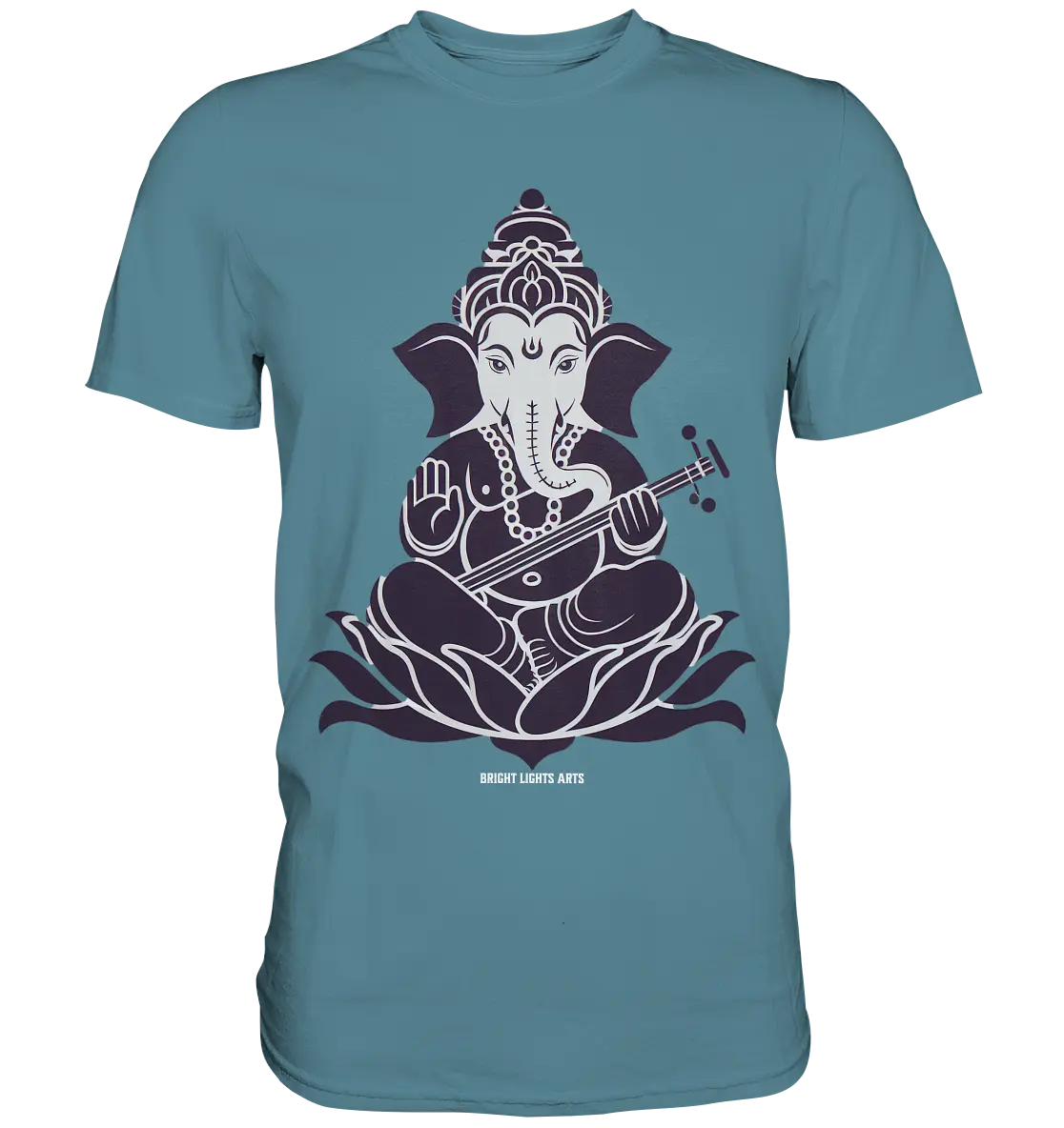 Stilisierte Ganesha-Meditation – Göttliche Harmonie - Premium Shirt Bright Lights Arts