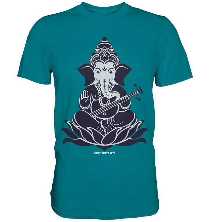 Stilisierte Ganesha-Meditation – Göttliche Harmonie - Premium Shirt Bright Lights Arts