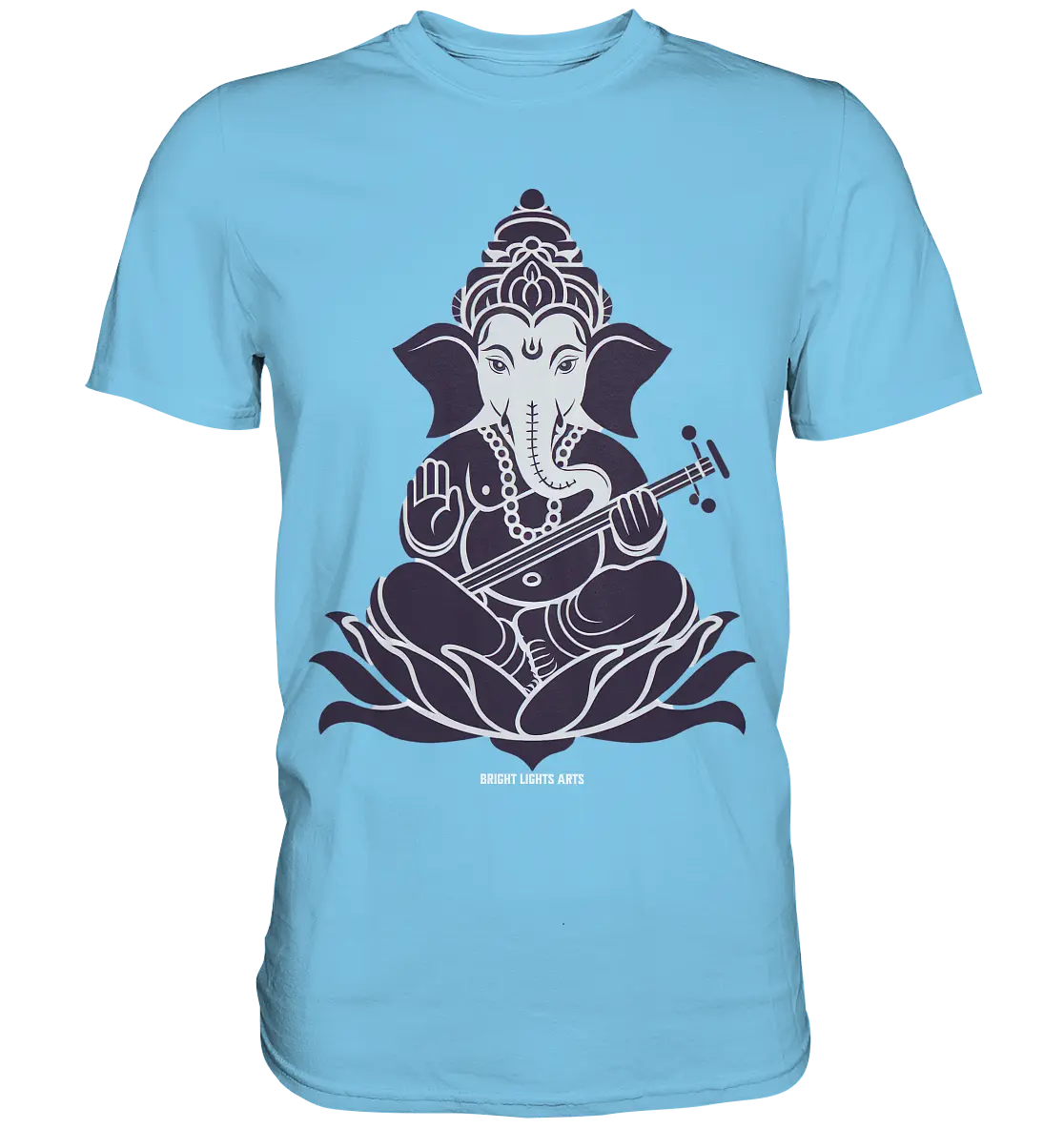 Stilisierte Ganesha-Meditation – Göttliche Harmonie - Premium Shirt Bright Lights Arts