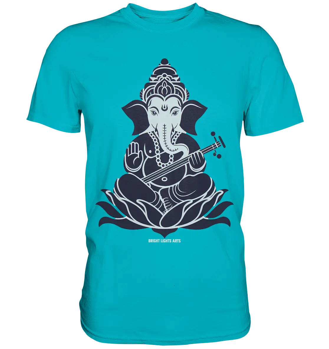 Stilisierte Ganesha-Meditation – Göttliche Harmonie - Premium Shirt Bright Lights Arts