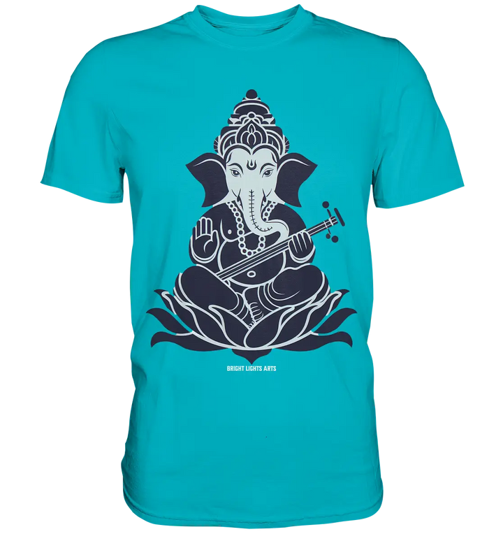Stilisierte Ganesha-Meditation – Göttliche Harmonie - Premium Shirt Bright Lights Arts