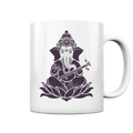 Stilisierte Ganesha-Meditation – Göttliche Harmonie - Tasse glossy Bright Lights Arts