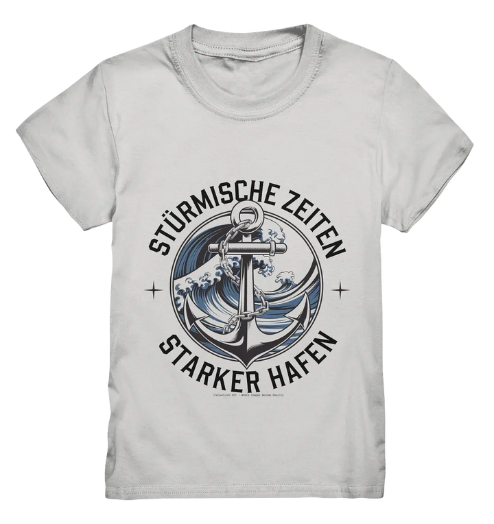 Stürmische Zeiten - Starker Hafen - Kids Premium Shirt Bright Lights Arts