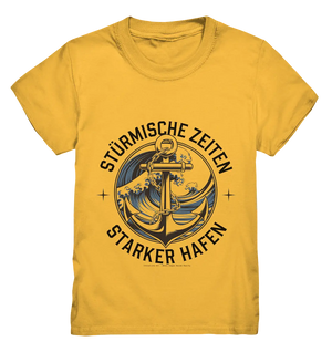 Stürmische Zeiten - Starker Hafen - Kids Premium Shirt Bright Lights Arts