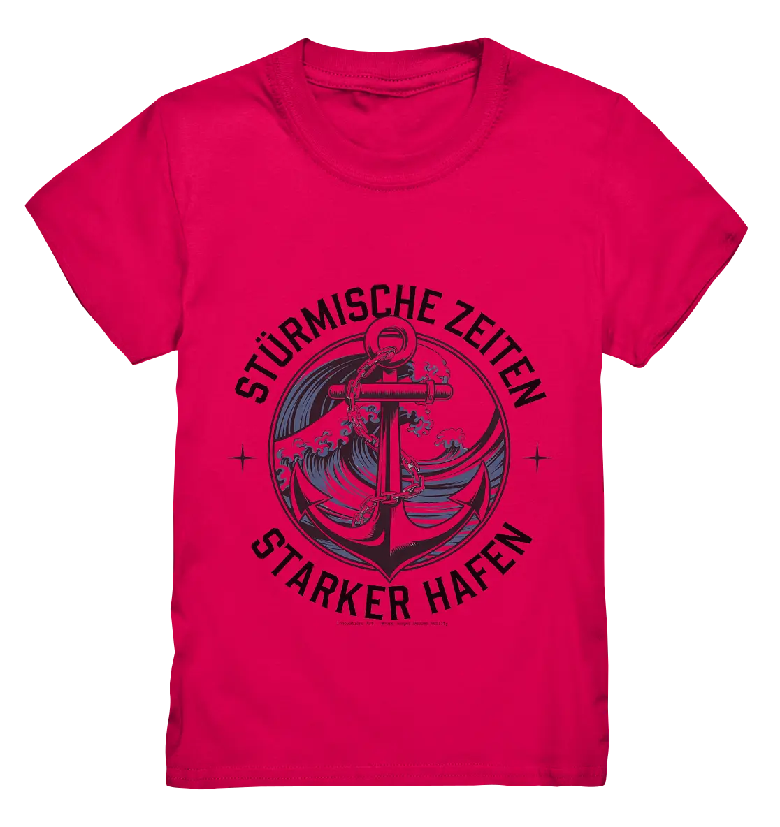 Stürmische Zeiten - Starker Hafen - Kids Premium Shirt Bright Lights Arts