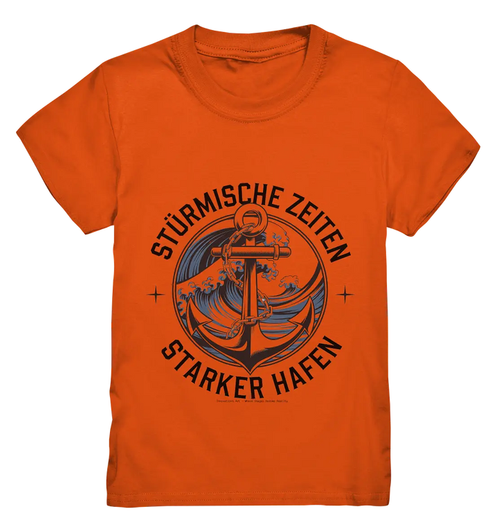 Stürmische Zeiten - Starker Hafen - Kids Premium Shirt Bright Lights Arts