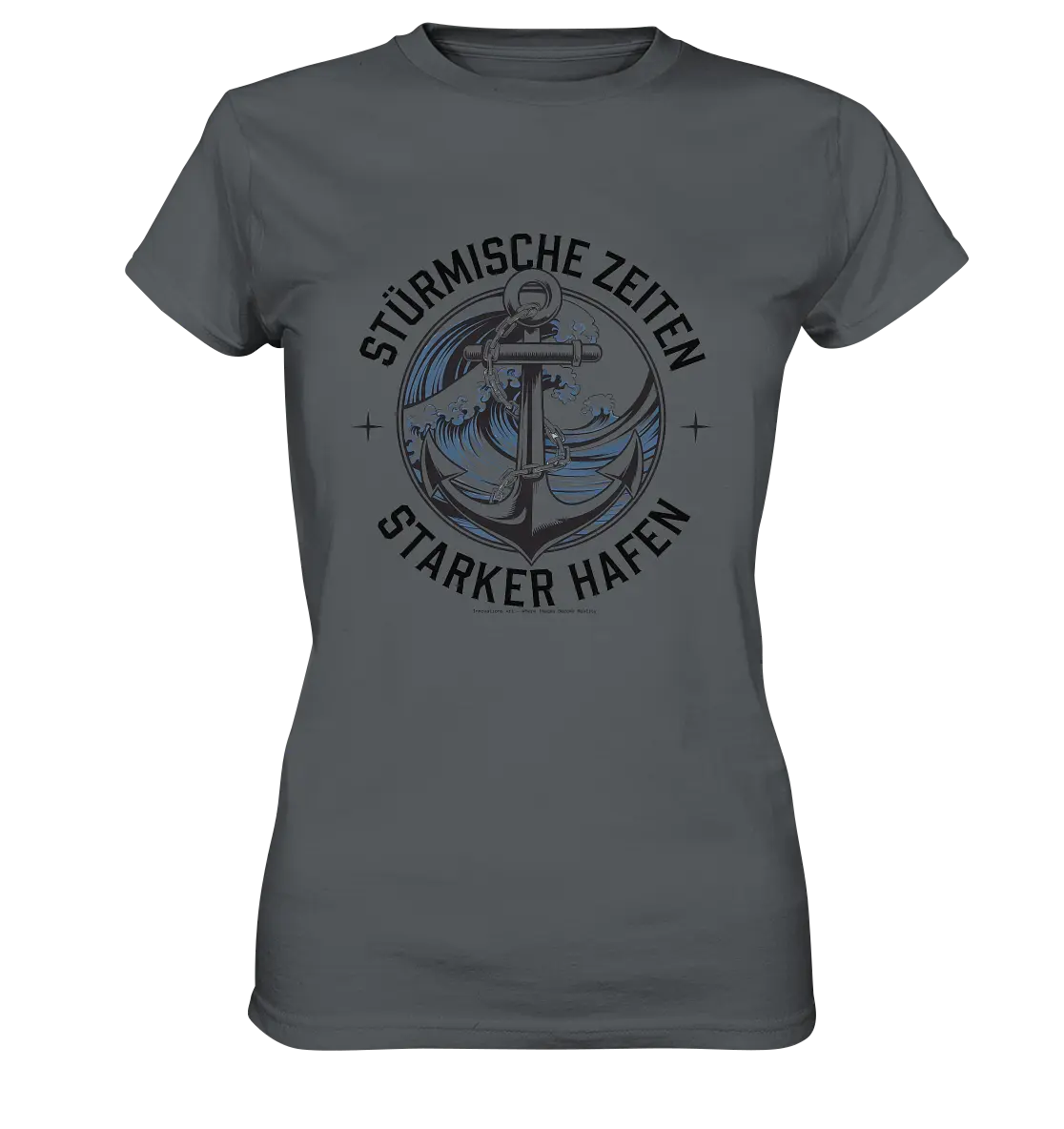 Stürmische Zeiten - Starker Hafen - Ladies Premium Shirt Bright Lights Arts