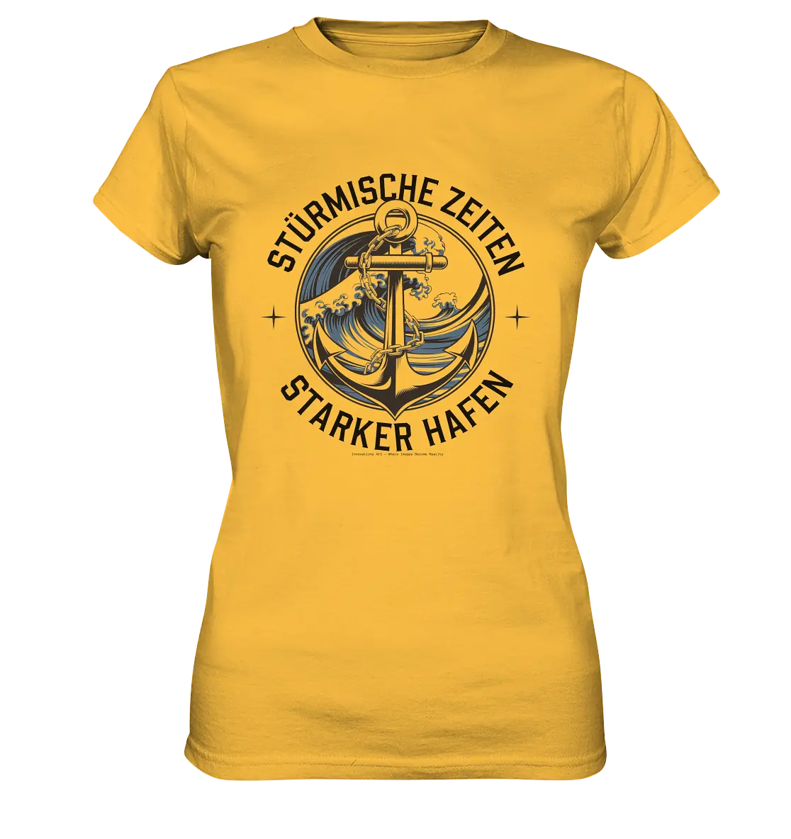 Stürmische Zeiten - Starker Hafen - Ladies Premium Shirt Bright Lights Arts