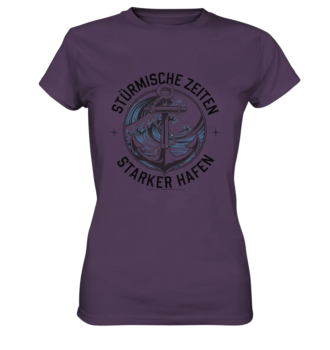 Stürmische Zeiten - Starker Hafen - Ladies Premium Shirt Bright Lights Arts