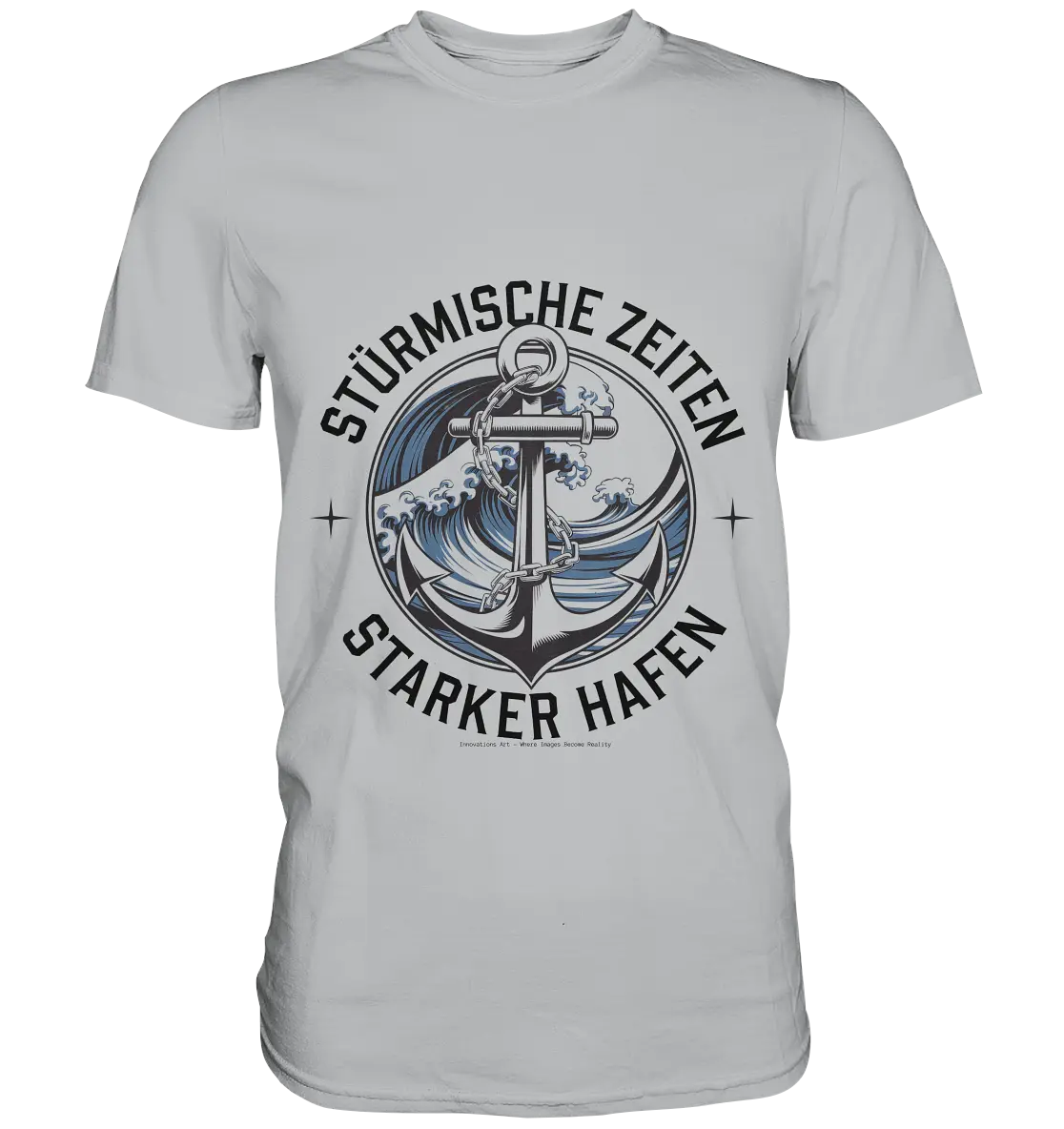 Stürmische Zeiten - Starker Hafen - Premium Shirt Bright Lights Arts