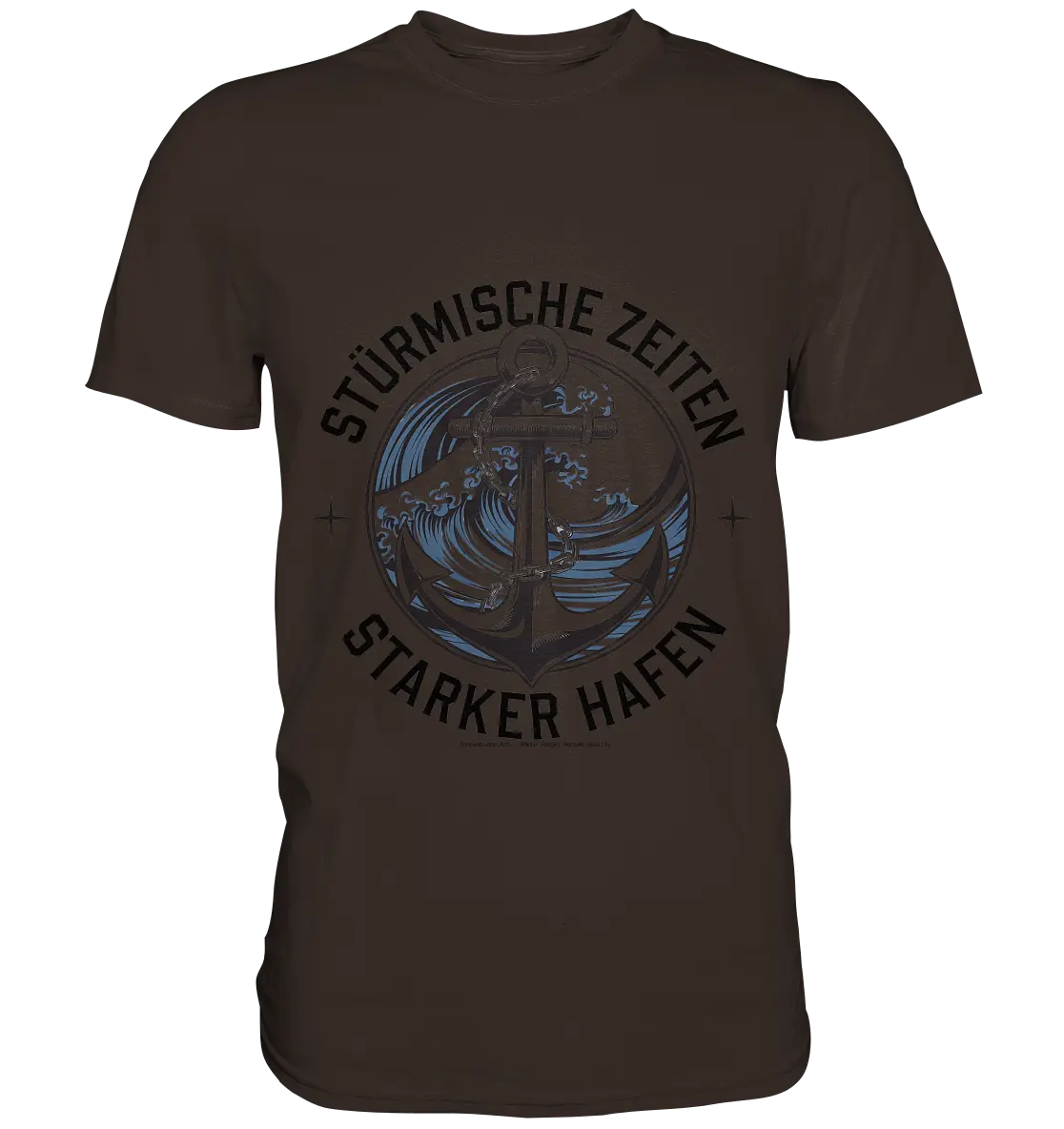 Stürmische Zeiten - Starker Hafen - Premium Shirt Bright Lights Arts