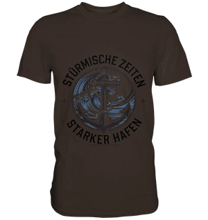 Stürmische Zeiten - Starker Hafen - Premium Shirt Bright Lights Arts