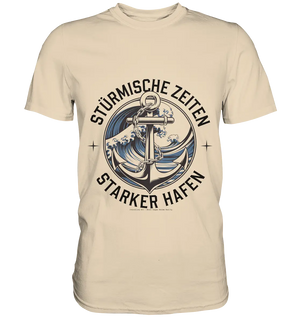 Stürmische Zeiten - Starker Hafen - Premium Shirt Bright Lights Arts