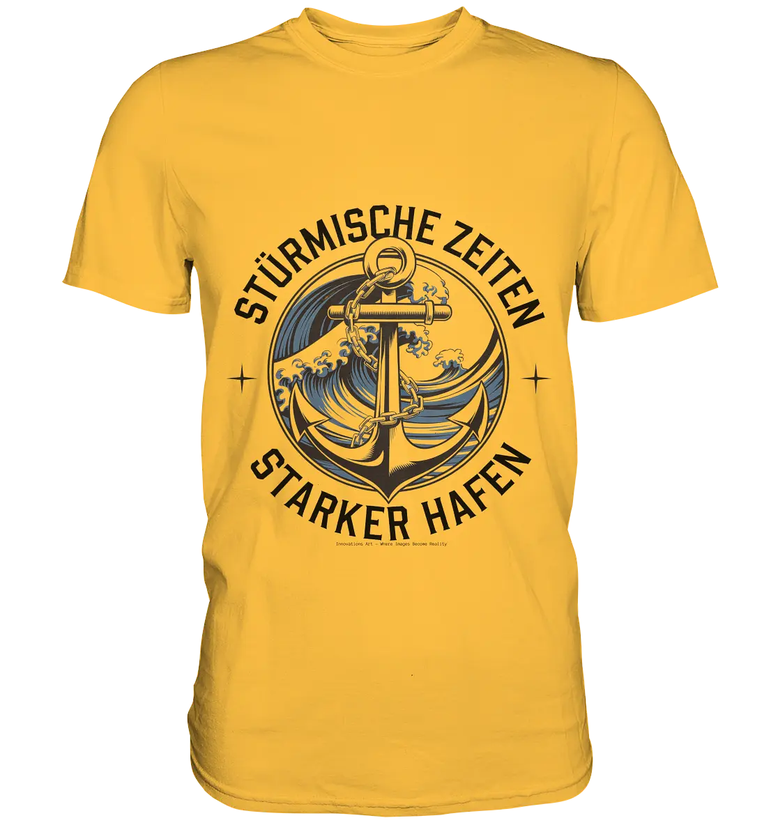 Stürmische Zeiten - Starker Hafen - Premium Shirt Bright Lights Arts