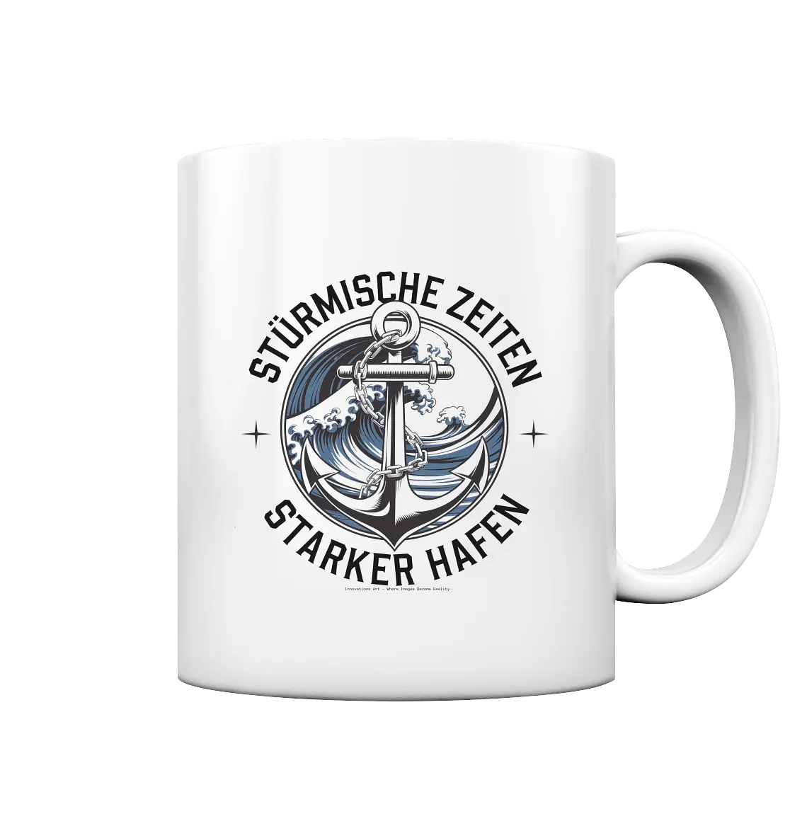 Stürmische Zeiten - Starker Hafen - Tasse glossy Bright Lights Arts