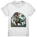 T-Rex in the Jungle - Kids Premium Shirt Bright Lights Arts
