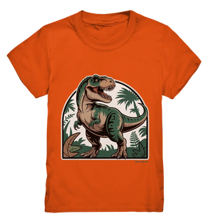 T-Rex in the Jungle - Kids Premium Shirt Bright Lights Arts