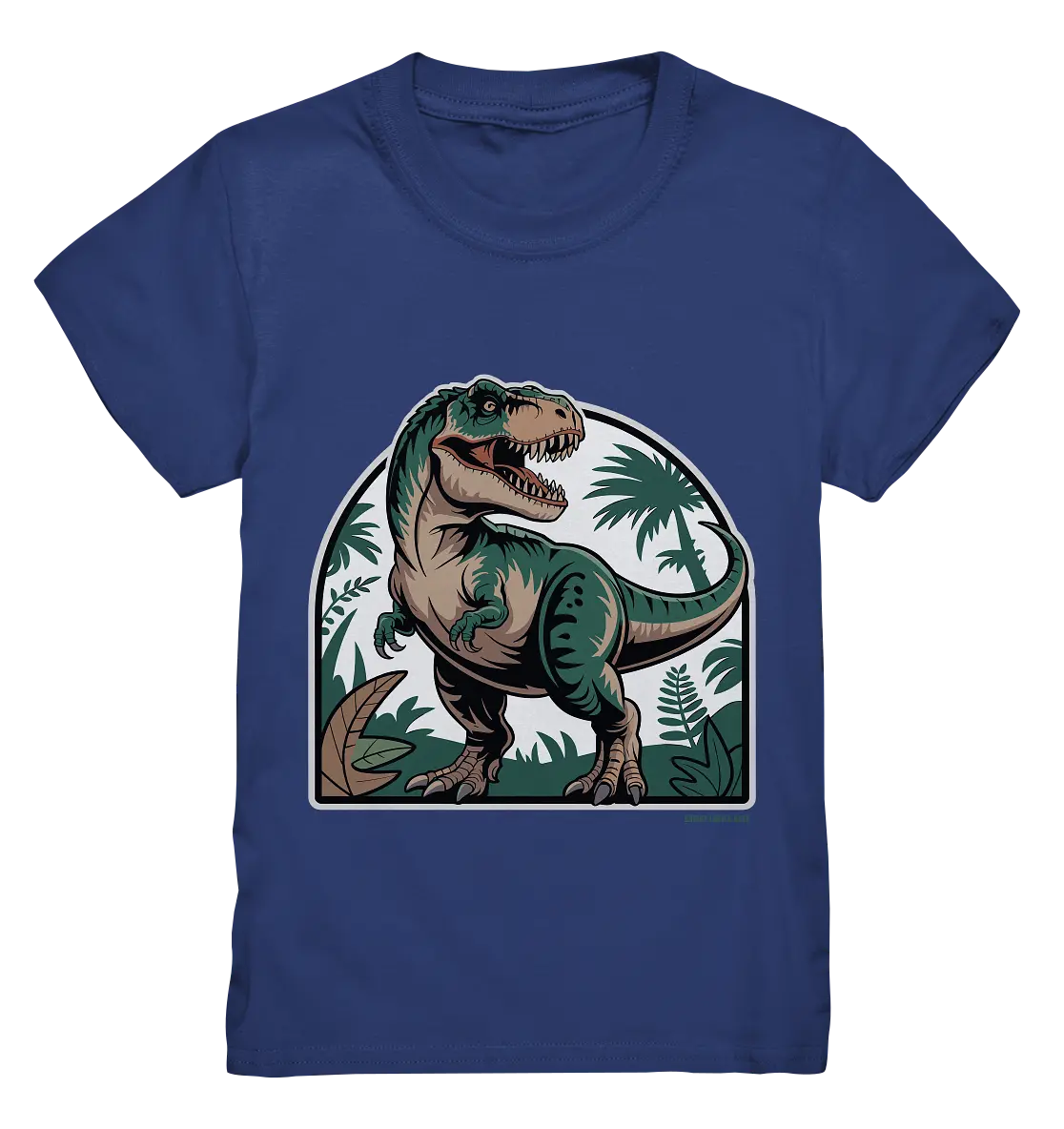 T-Rex in the Jungle - Kids Premium Shirt Bright Lights Arts