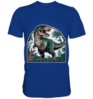 T-Rex in the Jungle - Premium Shirt Bright Lights Arts