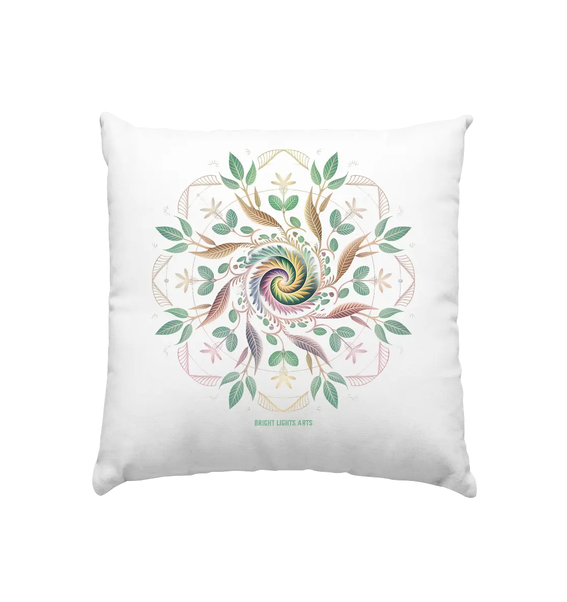 Terra Lumina – Leuchtendes Mandala aus Erde, Licht & Leben - Kissen 40x40cm Bright Lights Arts