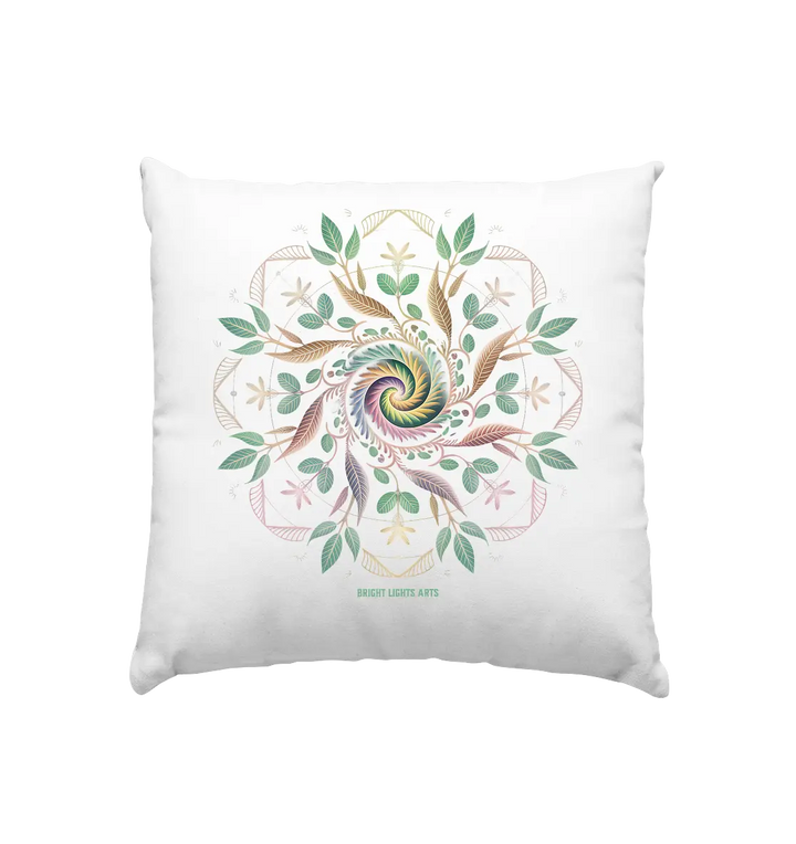 Terra Lumina – Leuchtendes Mandala aus Erde, Licht & Leben - Kissen 40x40cm Bright Lights Arts