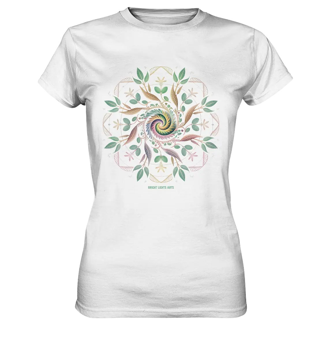 Terra Lumina – Leuchtendes Mandala aus Erde, Licht & Leben - Ladies Premium Shirt Bright Lights Arts