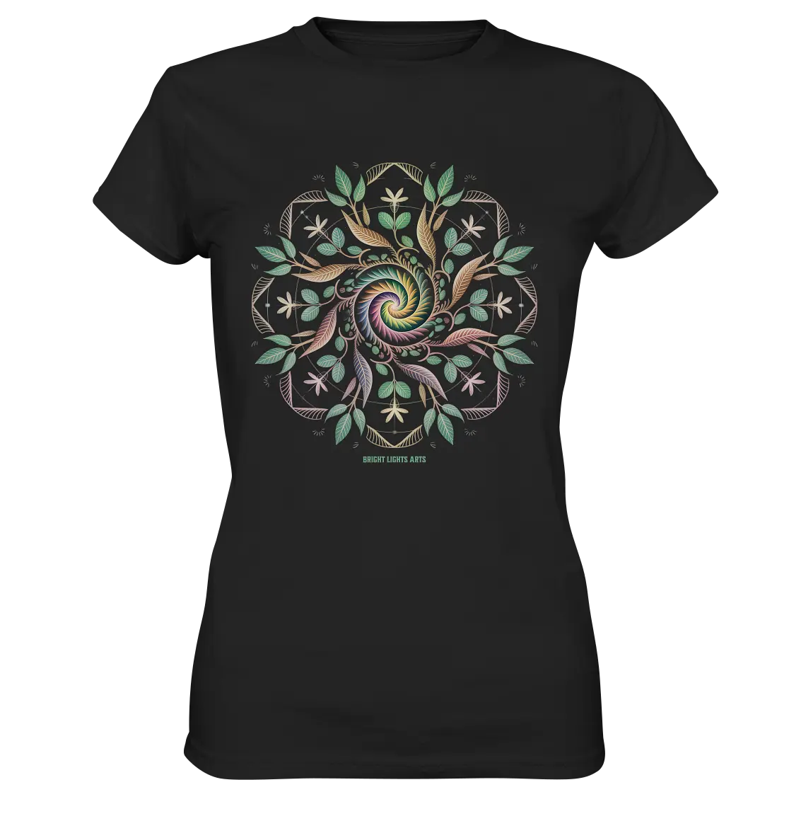 Terra Lumina – Leuchtendes Mandala aus Erde, Licht & Leben - Ladies Premium Shirt Bright Lights Arts