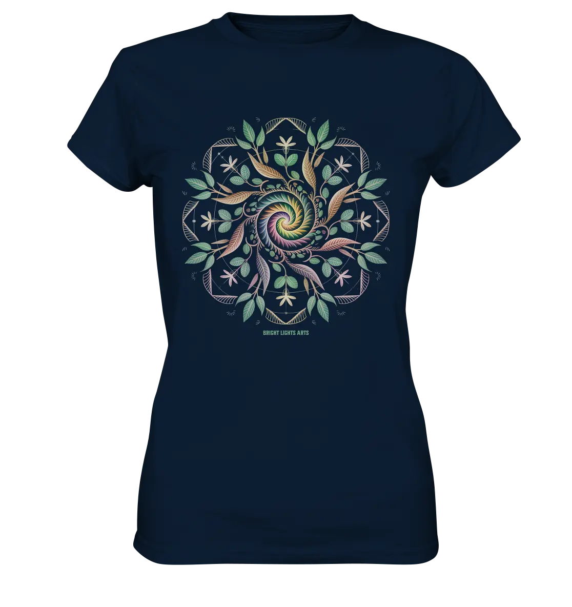 Terra Lumina – Leuchtendes Mandala aus Erde, Licht & Leben - Ladies Premium Shirt Bright Lights Arts