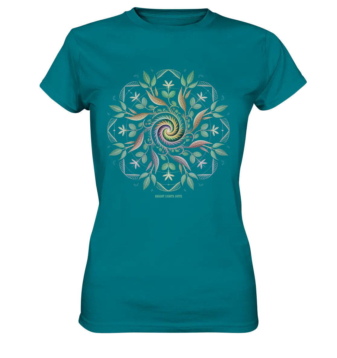 Terra Lumina – Leuchtendes Mandala aus Erde, Licht & Leben - Ladies Premium Shirt Bright Lights Arts