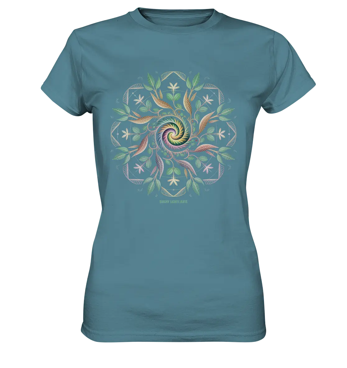 Terra Lumina – Leuchtendes Mandala aus Erde, Licht & Leben - Ladies Premium Shirt Bright Lights Arts