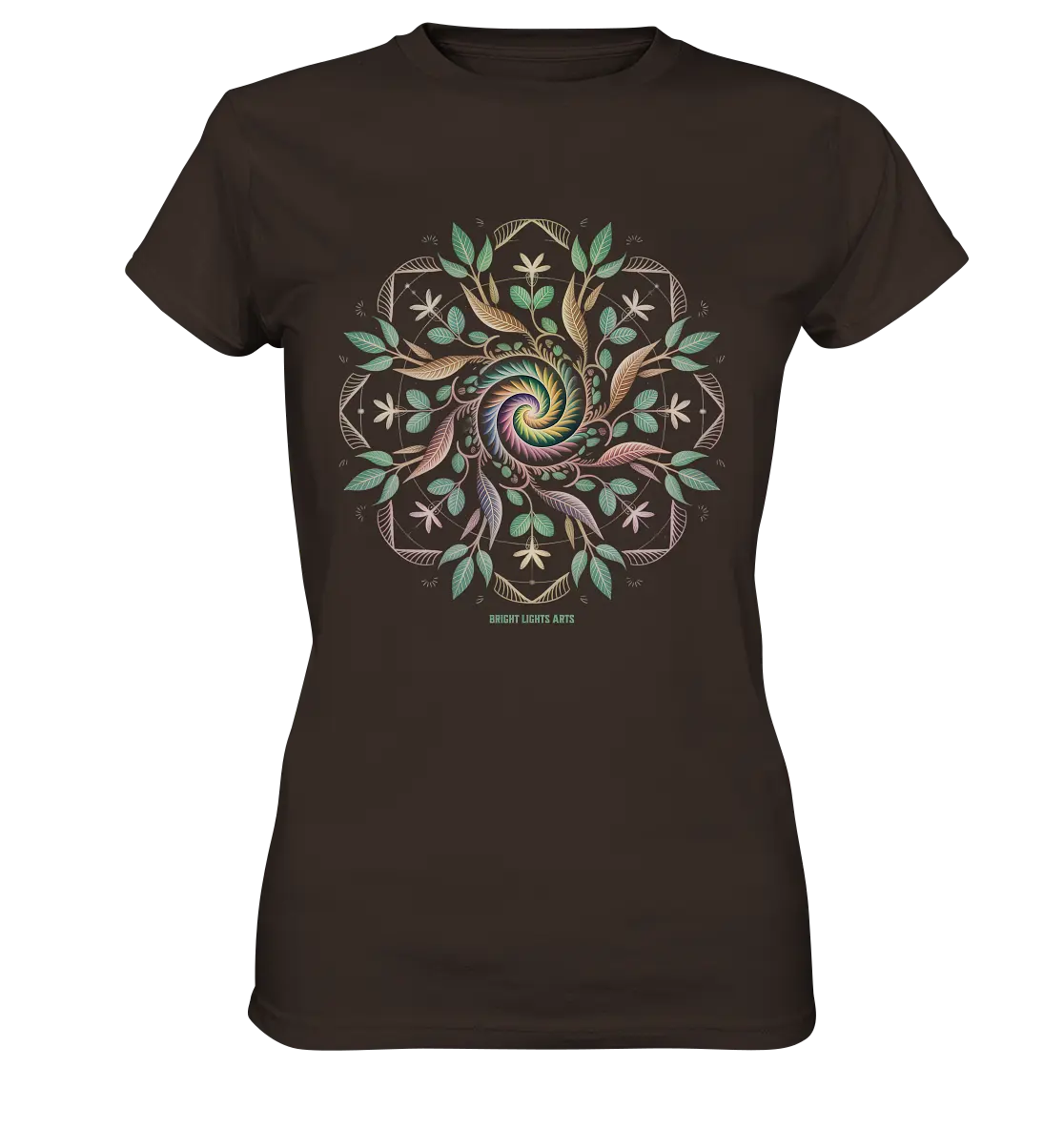 Terra Lumina – Leuchtendes Mandala aus Erde, Licht & Leben - Ladies Premium Shirt Bright Lights Arts