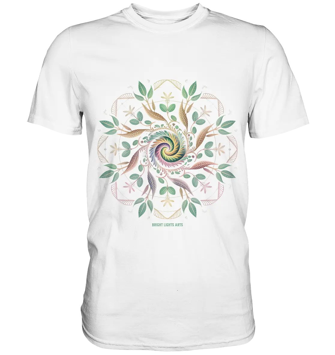 Terra Lumina – Leuchtendes Mandala aus Erde, Licht & Leben - Premium Shirt Bright Lights Arts