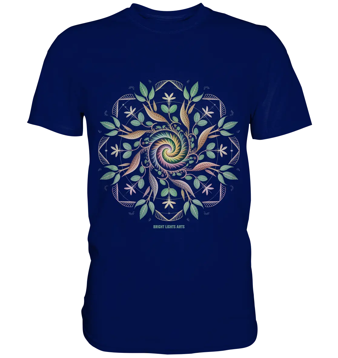 Terra Lumina – Leuchtendes Mandala aus Erde, Licht & Leben - Premium Shirt Bright Lights Arts