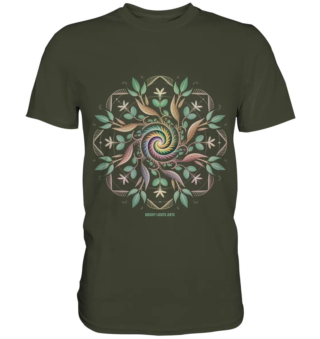 Terra Lumina – Leuchtendes Mandala aus Erde, Licht & Leben - Premium Shirt Bright Lights Arts